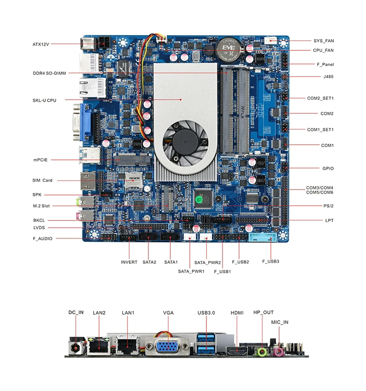 Oem Ddr4 Gaming Motherboard With Intel Core I3/i5/i7 Processor,Fully