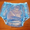 Adult Baby PVC Diaper Cover Incontinence Pull-on Snap Plastic Diaper Pants