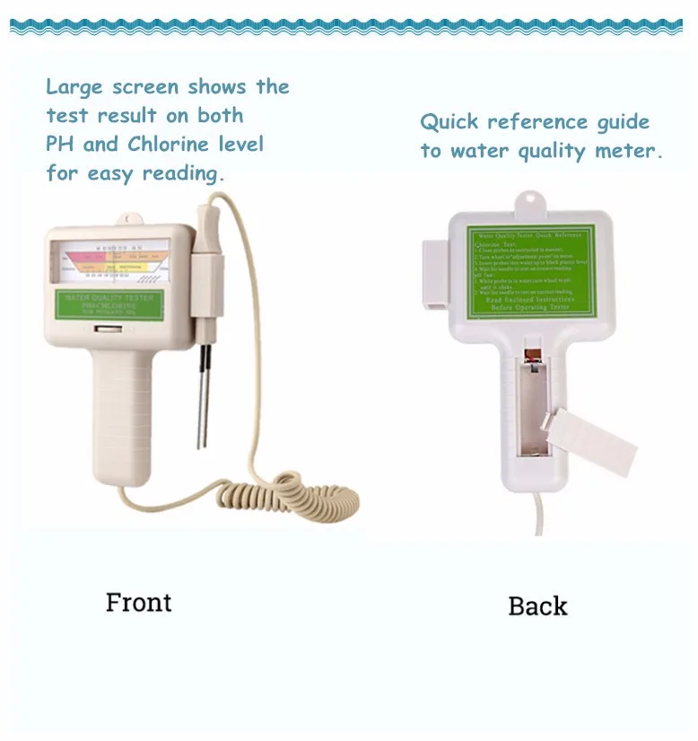 FUSSEN professional Swimming Pool water ph and chlorine test