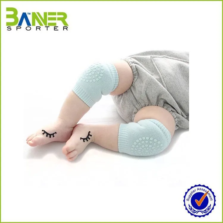 High elastic and soft cotton Baby knee support for crawl