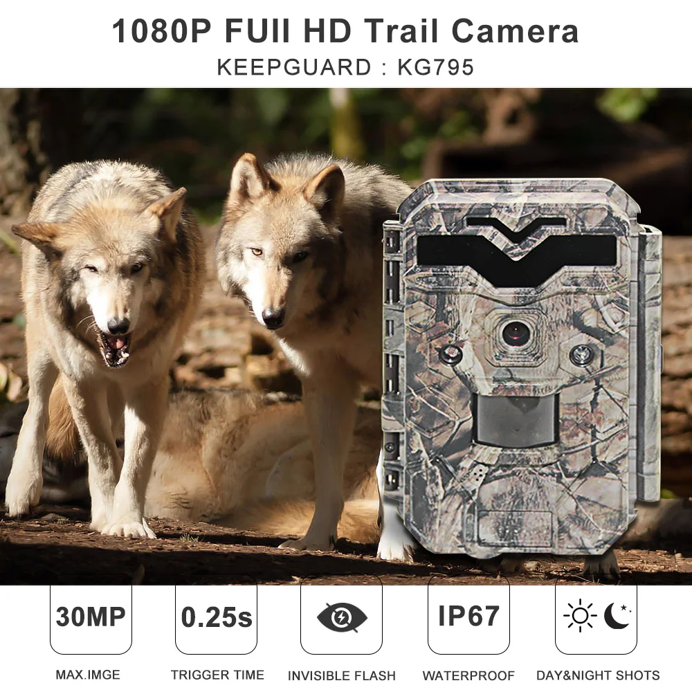 1080p no glow waterproof full hd hunting trail video camera