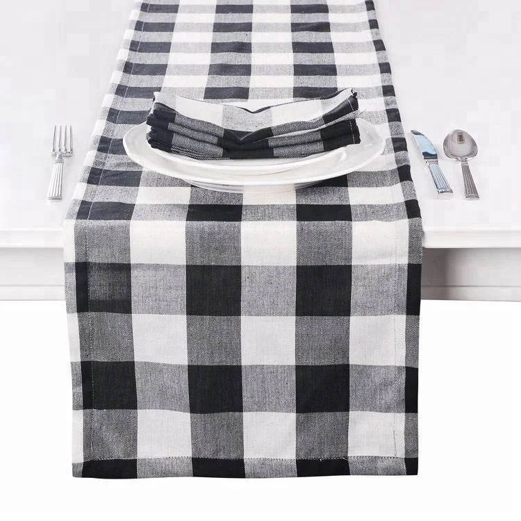 Black And White Checker Dining Table Home 72 Runners Table Runner Buy