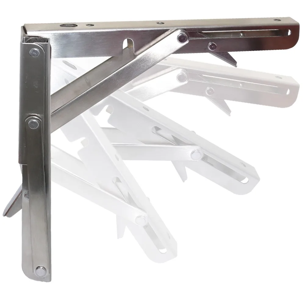Folding Shelf Brackets 16 Inch Heavy Duty Stainless Buy Stainless