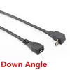 Stock 90 Degree Right Angled Micro Male To Micro Female Adapter Micro USB Cable