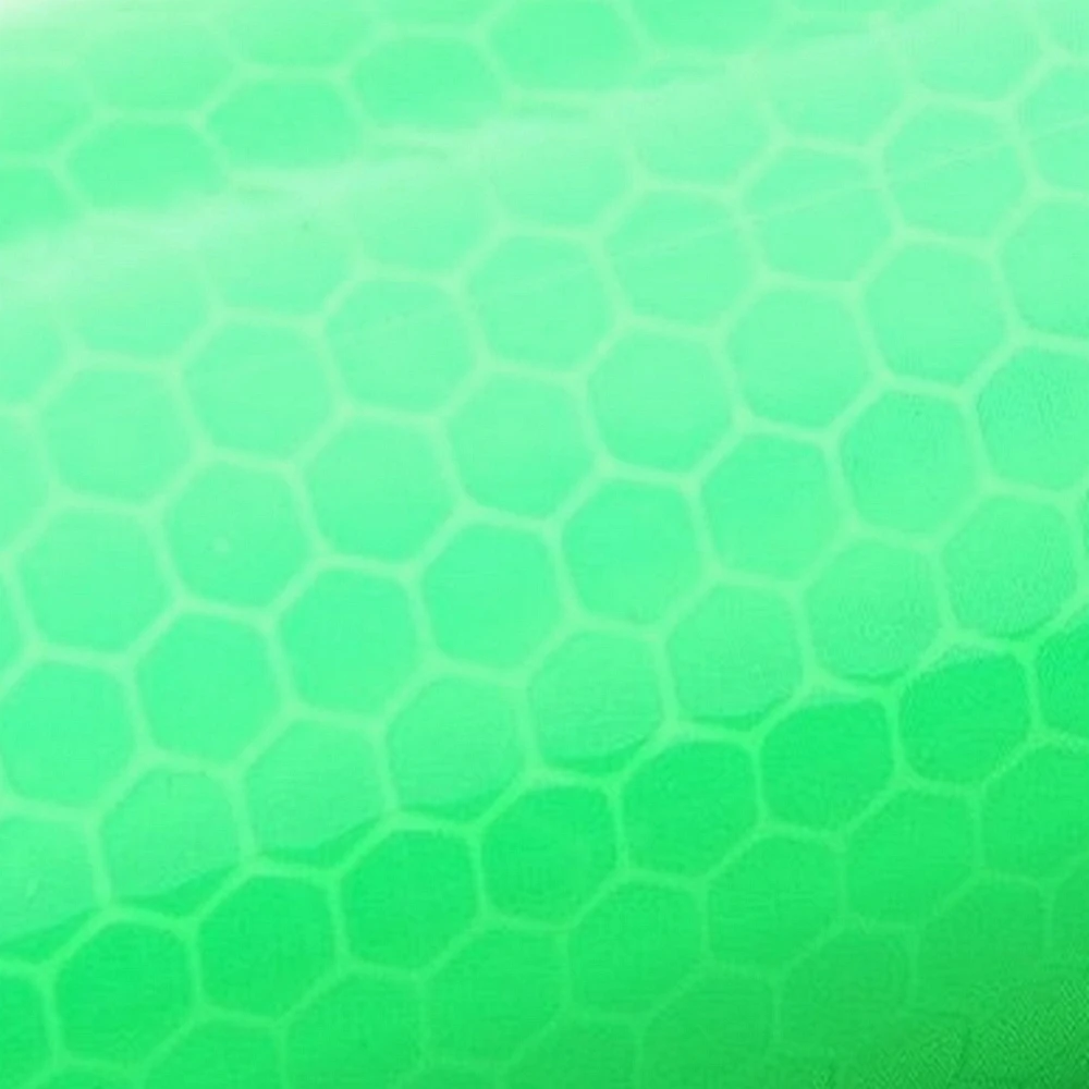 Green PVC Honeycomb Reflective Tape Adhesive For Truck For Vehicle