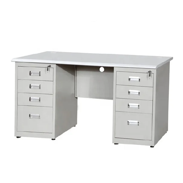 Pd010 Metal Double Pedestal Desk Office Steel Computer Table