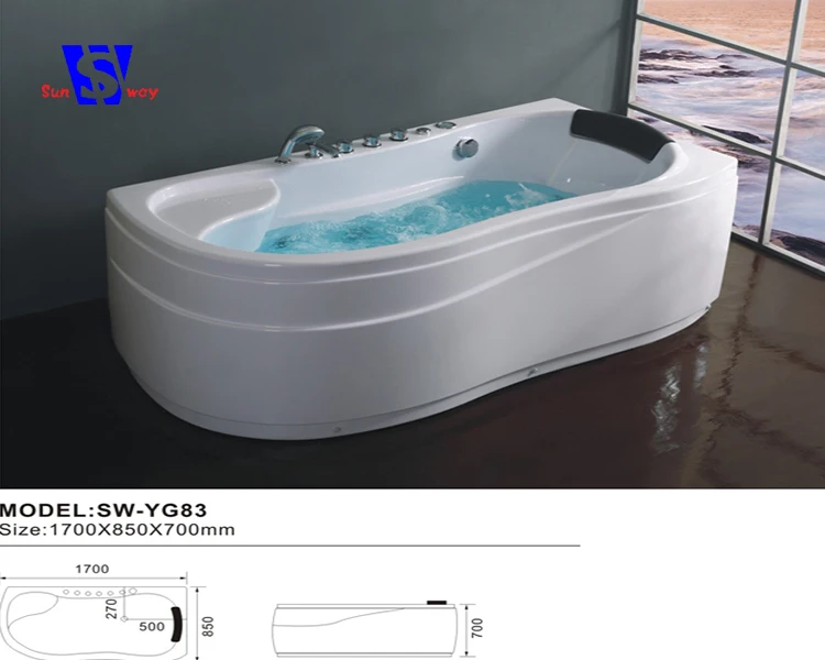 170x85x70cm Customize personality cheap whirlpool massage bathtub