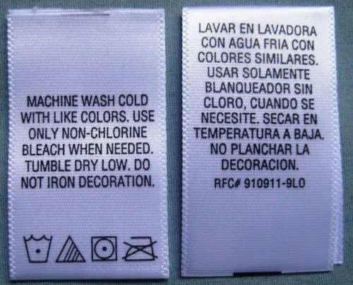 Custom Clothing Labels Suppliers - Buy Printed Clothing Label,clothing 