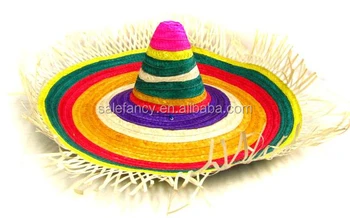 colorful straw hats