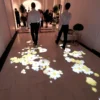 (HOT!)5500 lumen all in one interactive floor projection system UNLIMITED 3d effects for kid games,wedding,event,advertising.