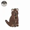 Cheapest Cat Towel Embroidery Patches,Dark Brown Garfield Towel Embroidery Patch#L30013