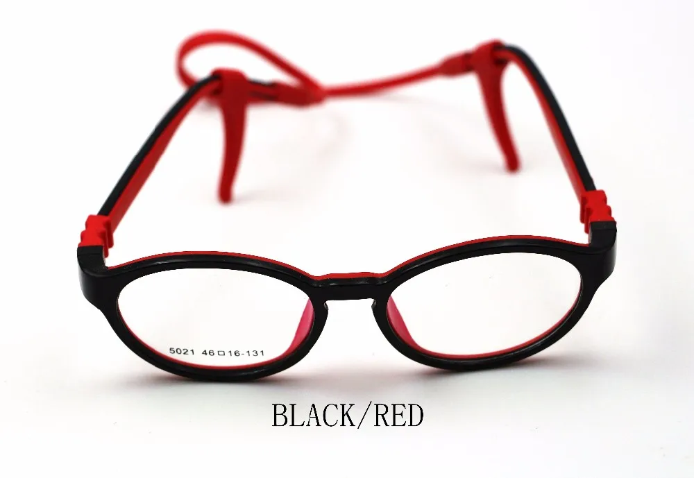 5021 Top Selling Screwless Rubber Hinges Kids Glasses With Changeable