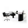 Cheap durable glass top office table office furniture description