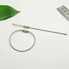 Luggage Tag Stainless Steel Cable Key Ring Rope Keychain Screw Lock