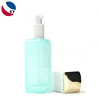 Approximate rectangle cream 40ml mini cosmetic lotion pump glass bottles with gold