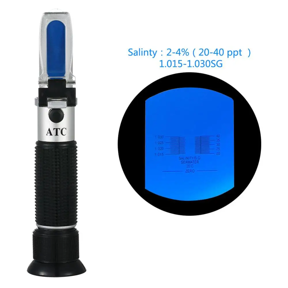 Handheld Portable Refractometer 2040 Ppt Salinity Reef Salt Refractometer Buy Refractometer