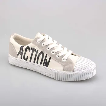 Custom Black White Canvas Casual Shoe 