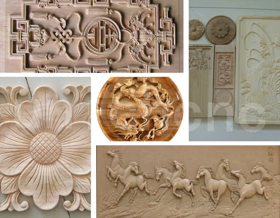 Woodworking 4 axis cnc wood carving machine