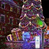 outdoor motion sensor light RGB Christmas projector lights remote control fireworks firing system