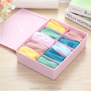 Underwear Socks Ties Bra Closet Organizer Drawer Dividers Storage
