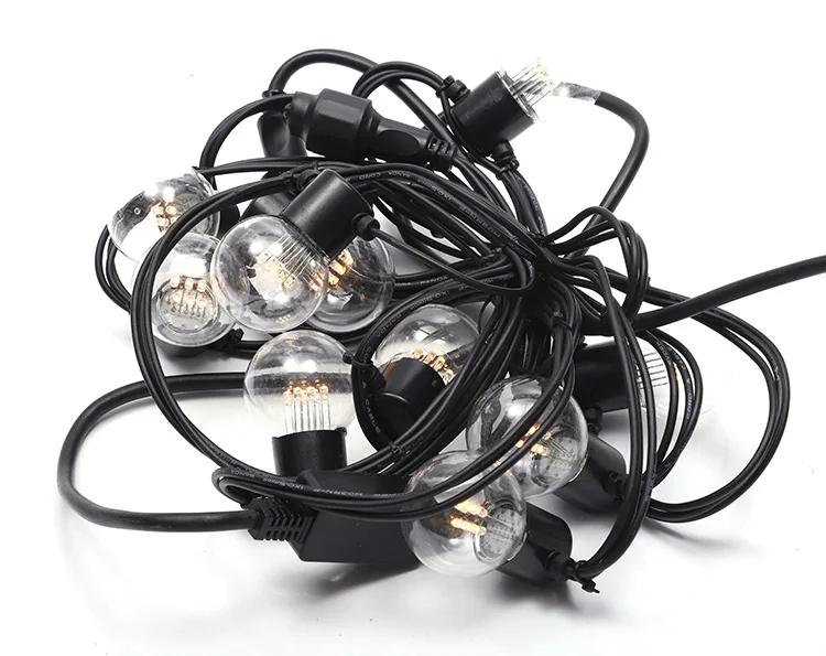 Outdoor IP65 used for Garden Party Globe Patio Lights chain Ce Rohs G45 bulb Led String Light