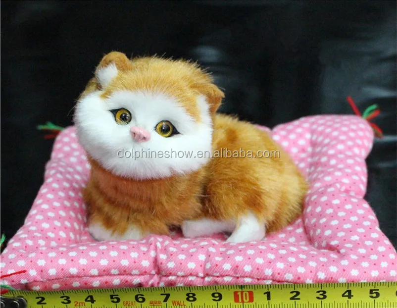 lifelike stuffed cat toy