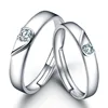 925 Sterling Silver Have mutual affinity Open Lover Ring