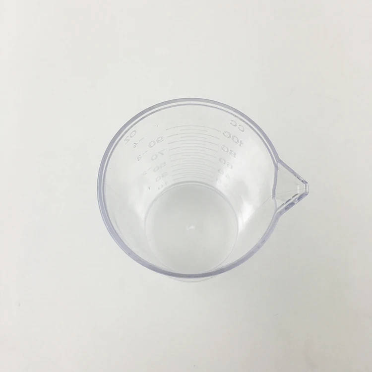Clear Peroxide 100ml Plastic Measuring Cup For Hair Dye And Tint For