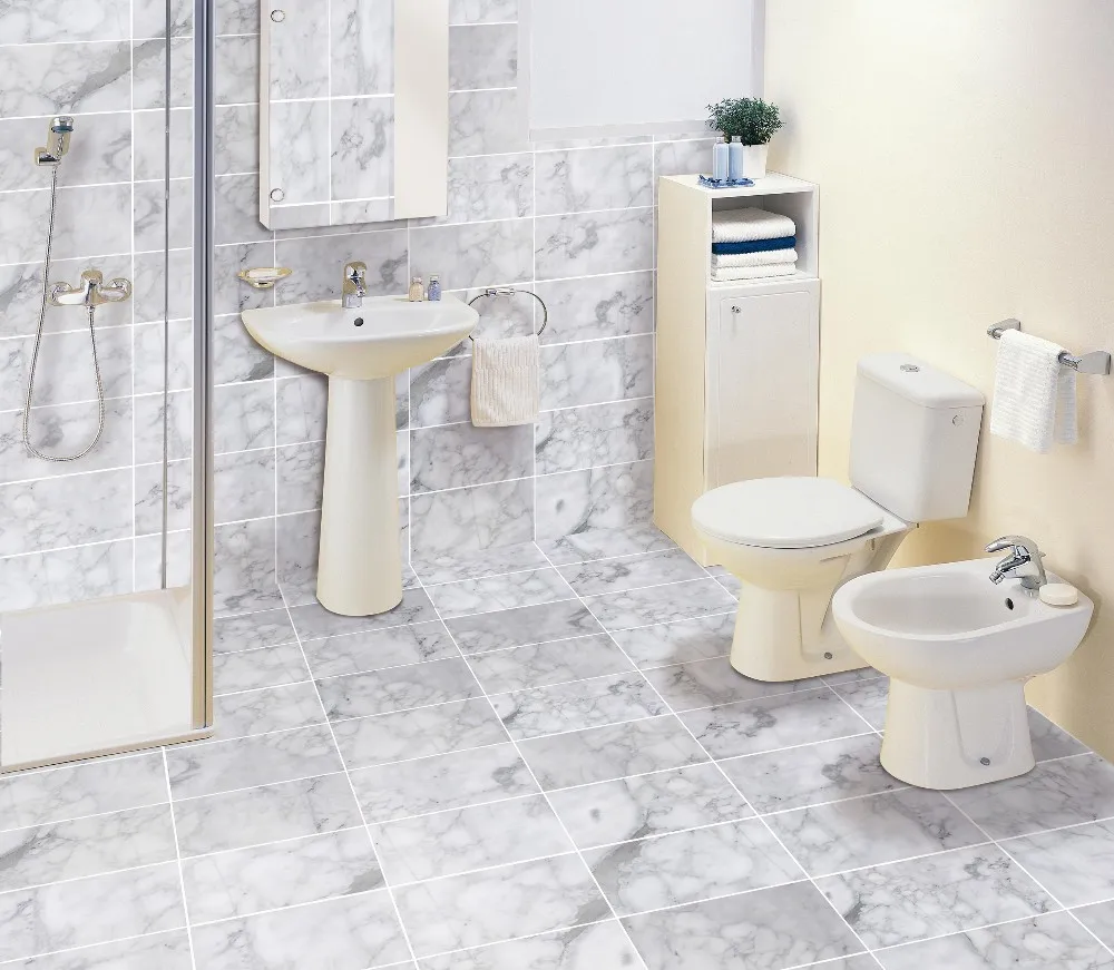 Kitchen backsplash 12x12 carrara white marble tile