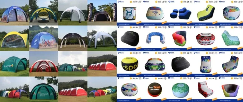 Good advertising tool outdoor roof top canopy inflatable advertising tent //