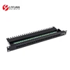 LY-PP5-15 OEM Cat7 Cat5E Cat6 patch panel, FTP/UTP RJ45 patch panel, 25 Port network patch panel