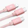 2019 Factory New Design 10ft USB 3.0 2A Nylon Braided 7pin Micro USB Cable for samsung/for iphone/for type-c