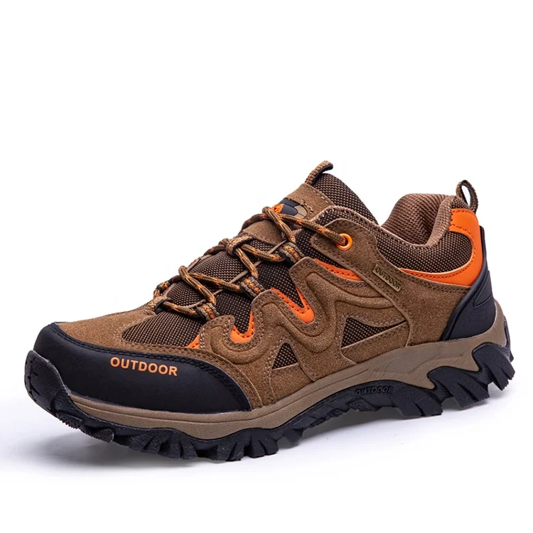 
Custom logo professional trekking sneakers comfortable outdoor men hiking shoes 