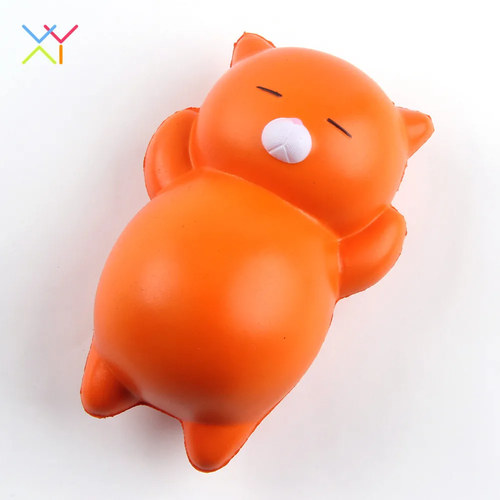 Hoe selling cat squishy slow rising toy, soft pu squishy stress relief toys