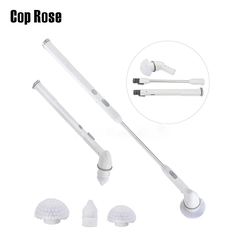Cop Rose Cordless Cleaning Brush For Bathroom,Brush To Clean Shower