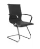 luxury leather executive office chair Ribbed Mid Back Office Chair in Vegan Leather