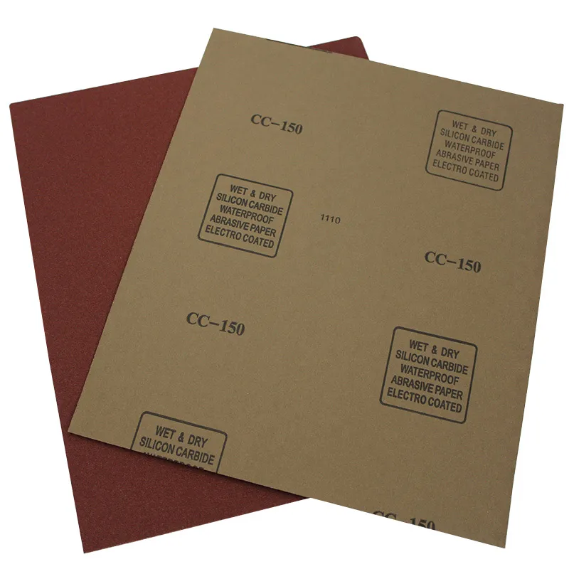 French Latex Paper Aluminium Oxide Waterproof Abrasive Paper Sandpaper