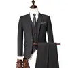 Imported Men's 3 Pcs Grey Royal Blue Wine Red Black Formal Tuxedo Casual Business Mens Model Suits