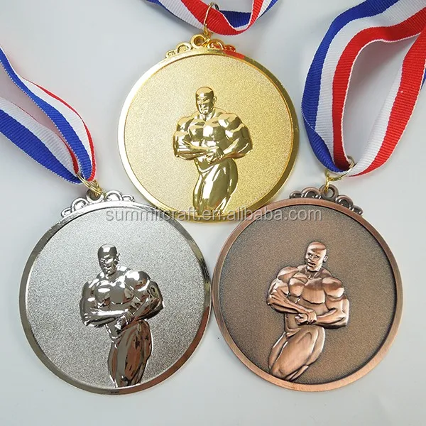 Zinc Alloy Bodybuilding Style Sport Custom Medal - Buy Custom Medal