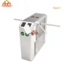 Security Access Control Semi Automatic RFID Card Reader Dual Lane Tripod Turnstile Gate with Stainless Steel Case