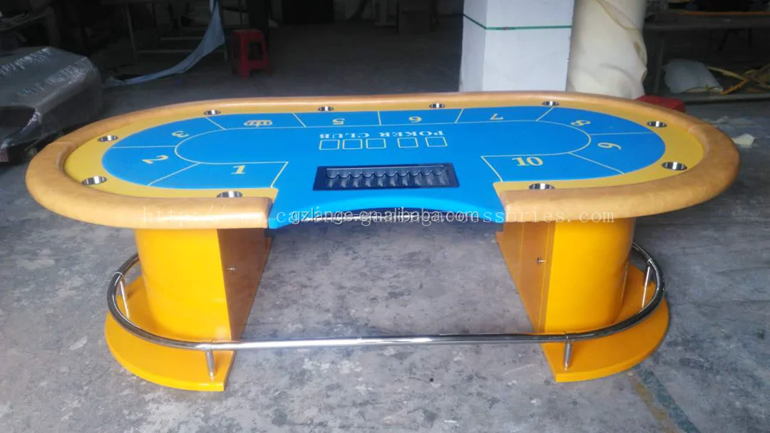 Luxury Casino 94 Inch Mdf Wood Bean Size Texas Hold'em Poker Card Table Buy Led Poker Table