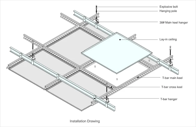 Aluminium Suspended Lay In Insulation Aluminum Suspended Ceiling Tiles Prices View Lay In Aluminum Ceiling Acebond Product Details From Guangzhou