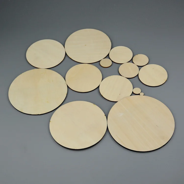 circle wood pieces