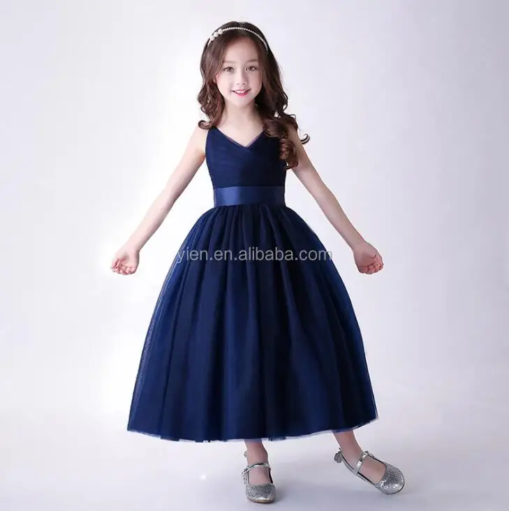 Wholesale 2019 American style elegant school girl party dress gallus style  boutique fashion beautiful dress for young girl From m.