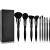A MarkUp 10 Pcs Makeup Brushes Set - Premium Kabuki Foundation Powder Blending Blusher Cosmetics Brush