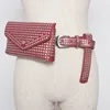 Shenglu 2019 Women's casual outdoor rivet fashion shopping pockets mobile phone bag detachable dual-use belt waist bags SLYB2303