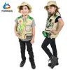 Backyard Safari vest and hat for kids dress up,scientific explorer toys,great gift for kids role play