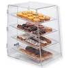 4 Layers clear acrylic acrylic bakery display case food containers/bins