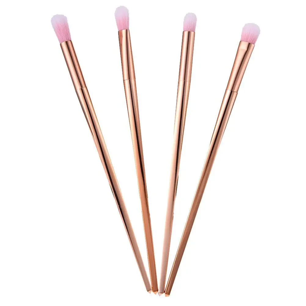 Redcolourful 4Pcs Practical and Fashionable Rose Gold Cosmetic Makeup Brushes Multifunctional Makeup Brushes Set Tools