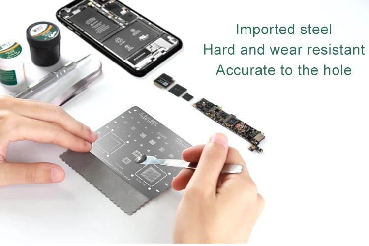 0.12MM High Precision BGA Reballing Stencil Template for Huawei Logic Board Soldering Repair Tin Net